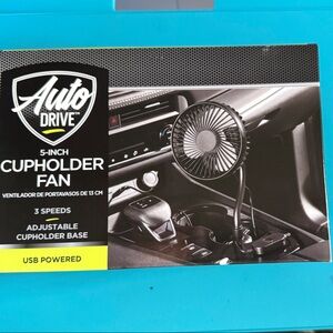 Auto Drive Black Cupholder Fan